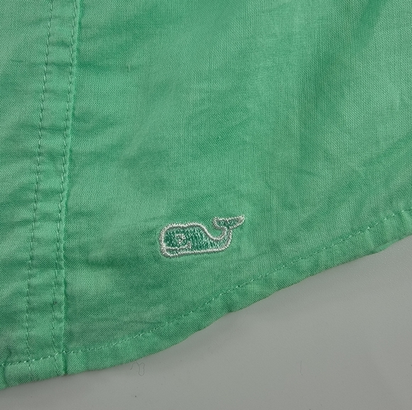 Vineyard Vines Cotton Short Sleeve Button Down, Size 4 - Picture 5 of 9